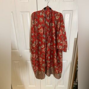 Floral Red Women's Robe